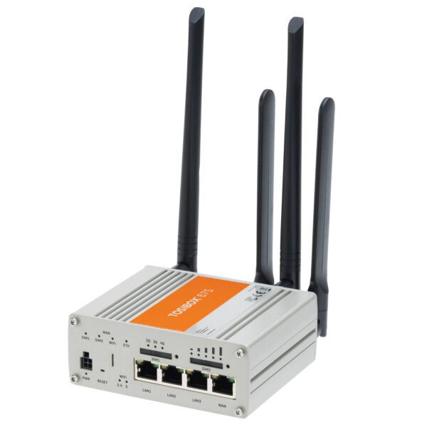 TOSIBOX 675UK - VPN Router, built-in LTE-modem, Dual SIM slots, 3x LAN