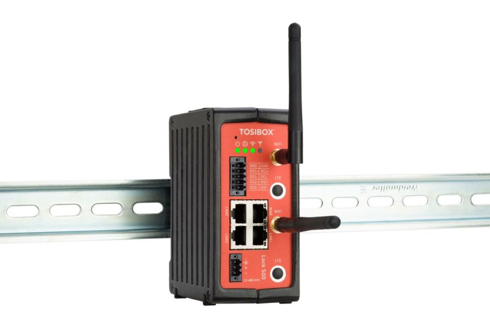 LOCK 500 TBL5iAPS - průmyslový VPN router s napájecím zdrojem, s modemem pro oblast EMEA