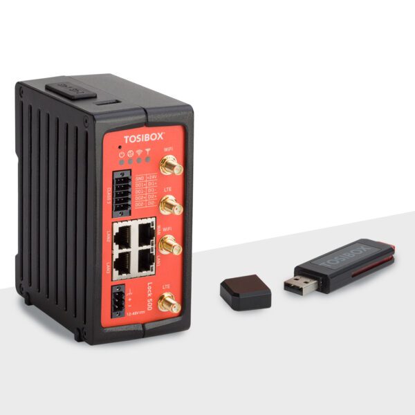 LOCK 500 TBL5iA - průmyslový VPN router bez napájecího zdroje, s modemem pro oblast EMEA